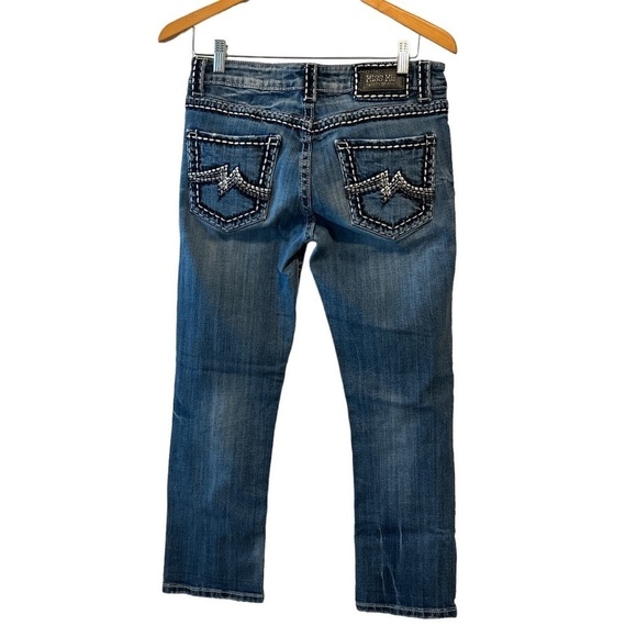 Miss Me Denim - Miss Me Medium Wash JB1026P4 Boyfriend Capri Denim Jeans Size 27